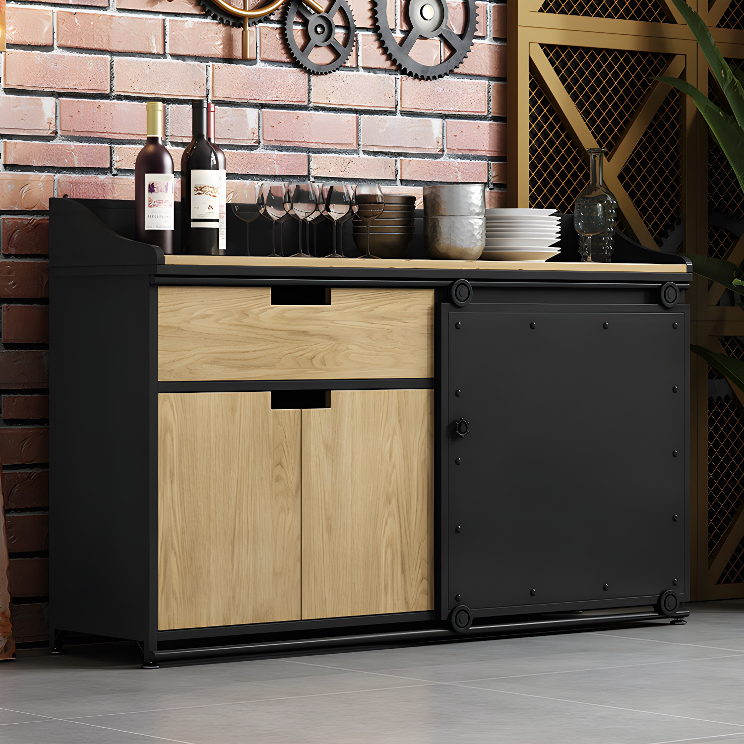 Metal & Wood Sideboard | Ormau - image 6