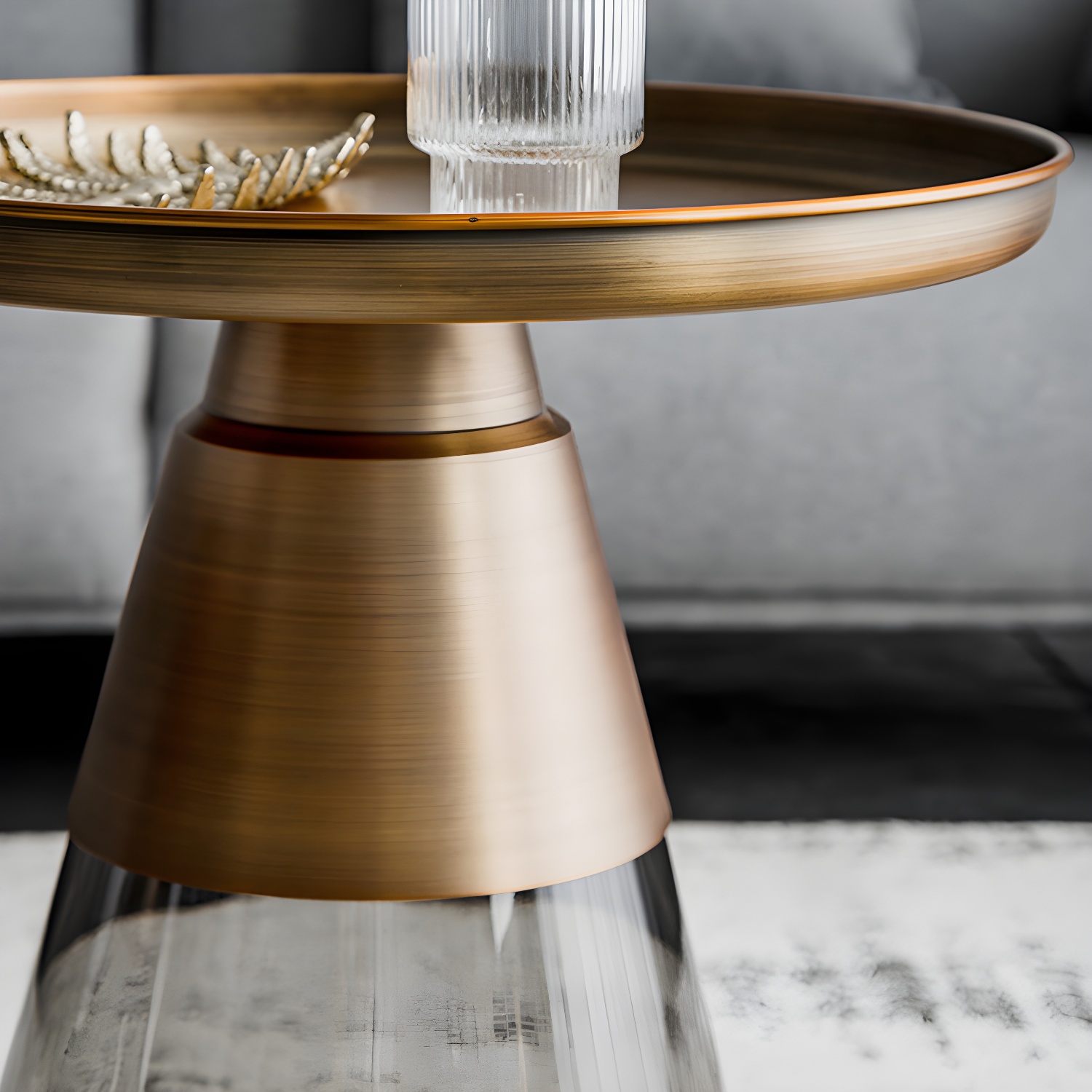 Glass & Gold Coffee Table | Ormau - image 12