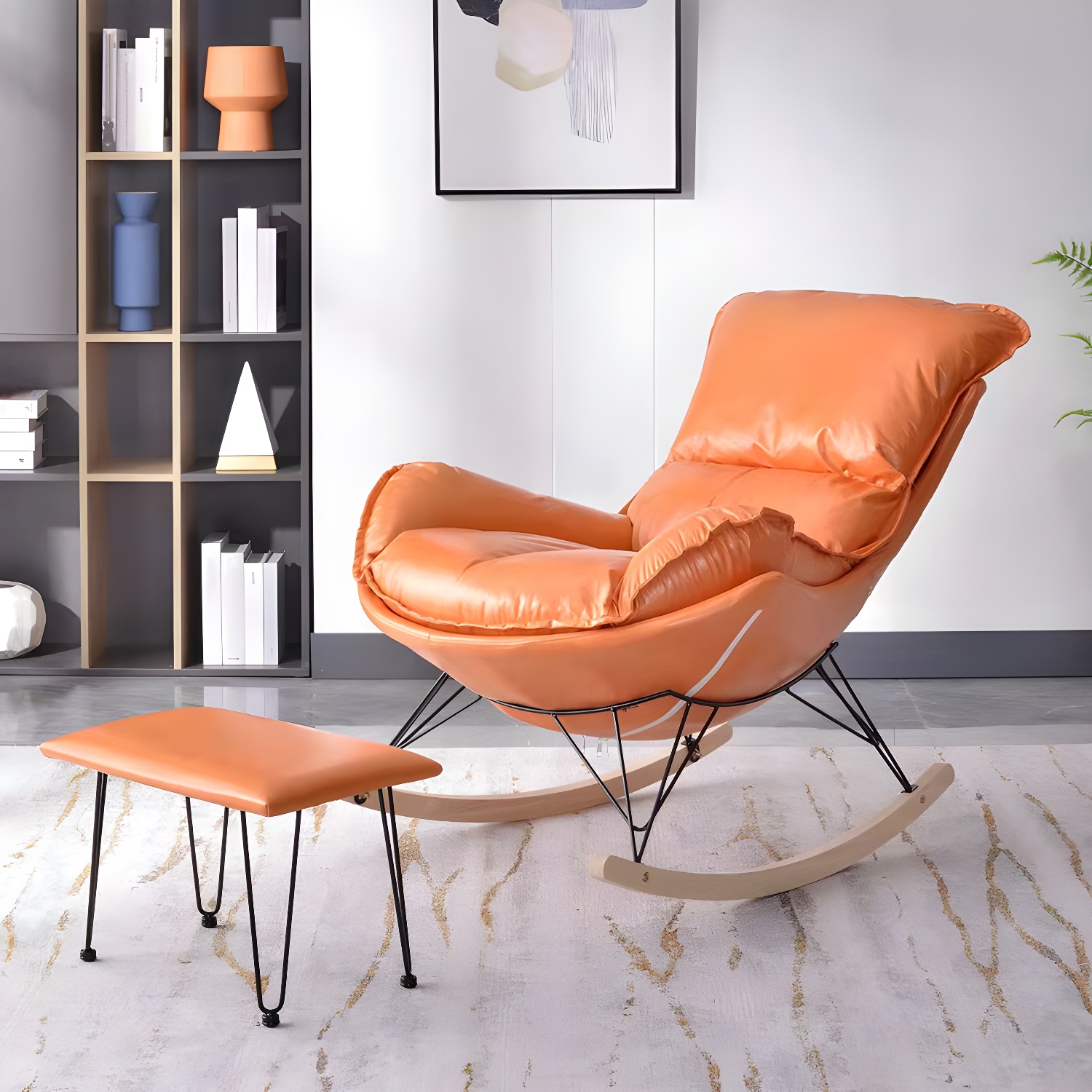 Modern Rocker & Ottoman Set | Ormau - image 6