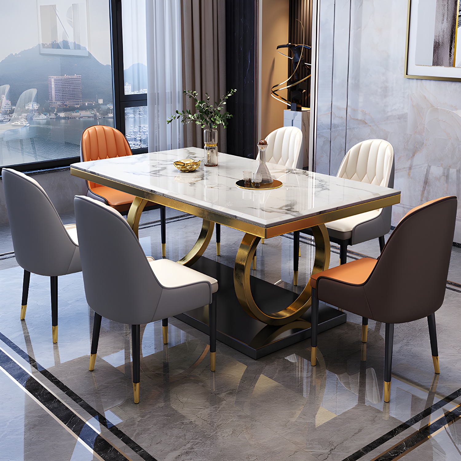 Glam Marble Dining Set | Ormau - image 3