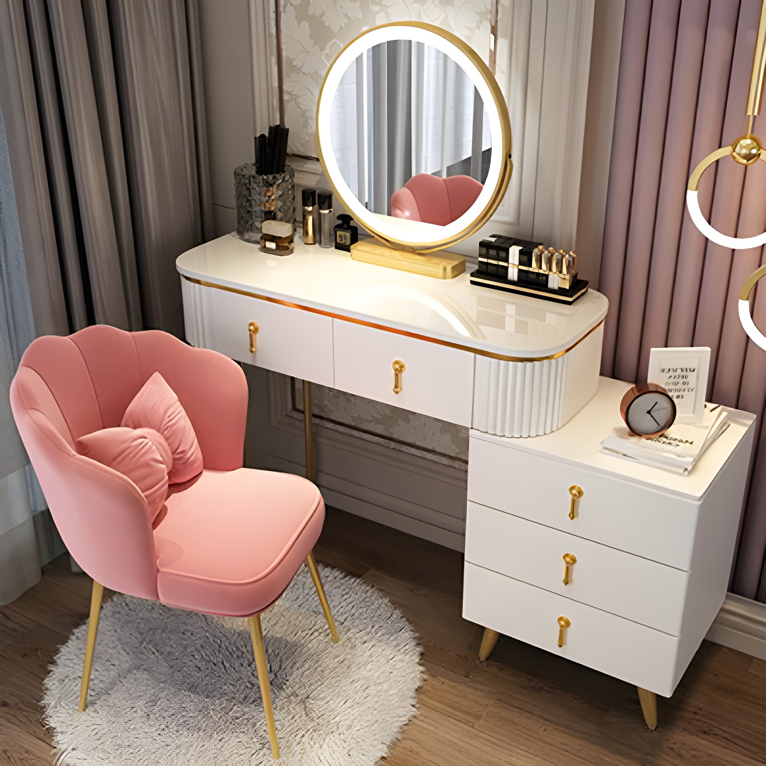 Makeup Vanity with Lighted Mirror | Ormau - image 29