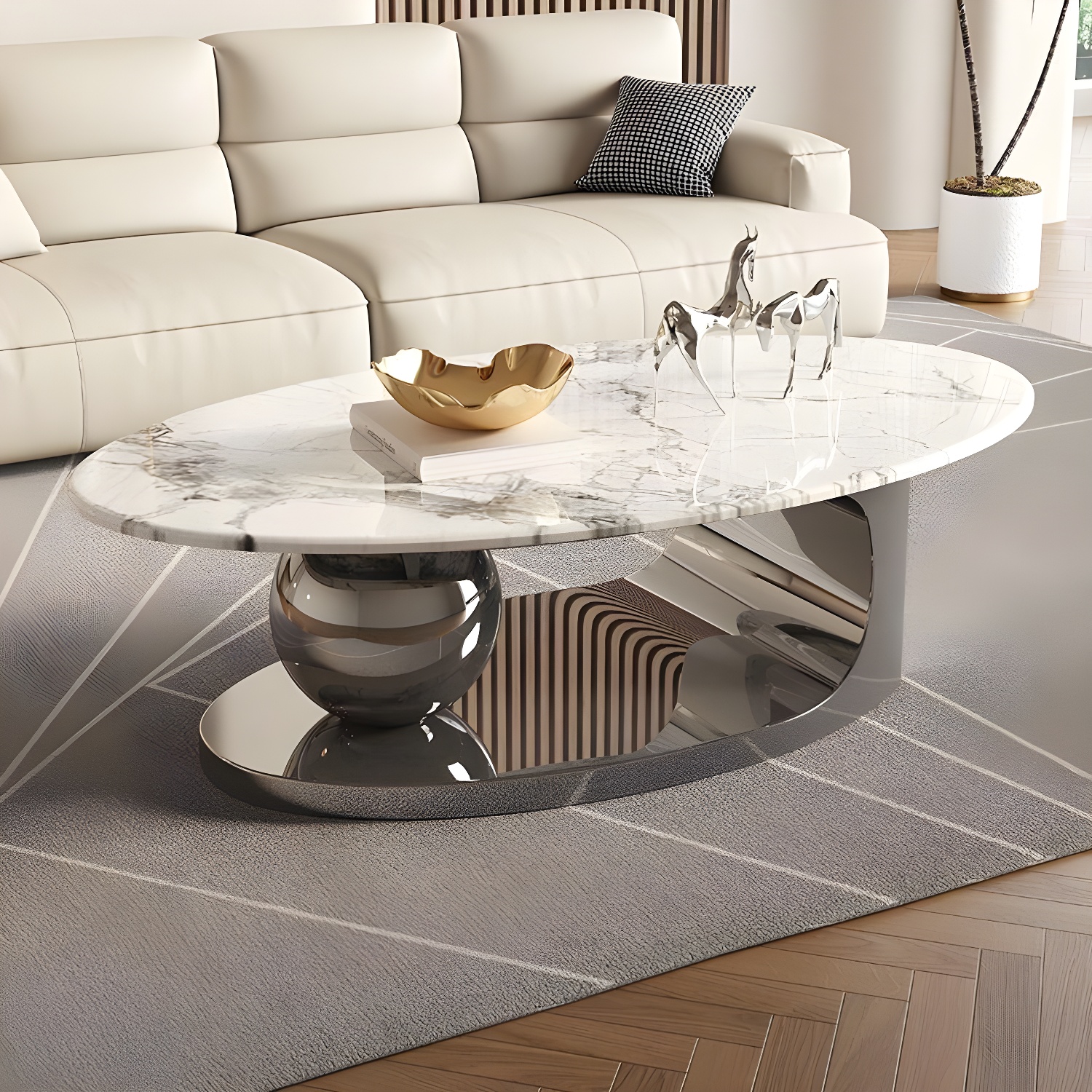 Glam Stone Coffee Table | Ormau - image 3