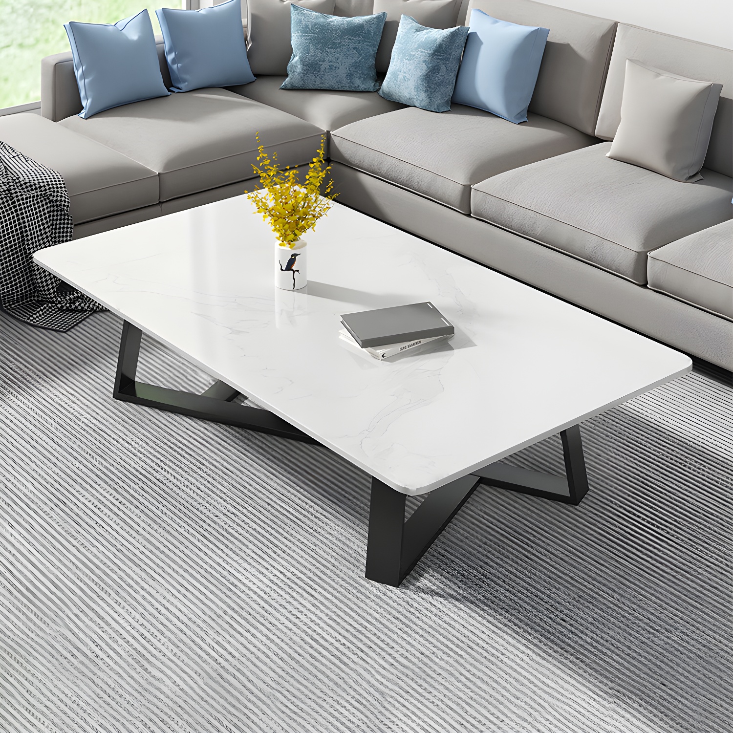 Stone & Steel Coffee Table | Ormau - image 27