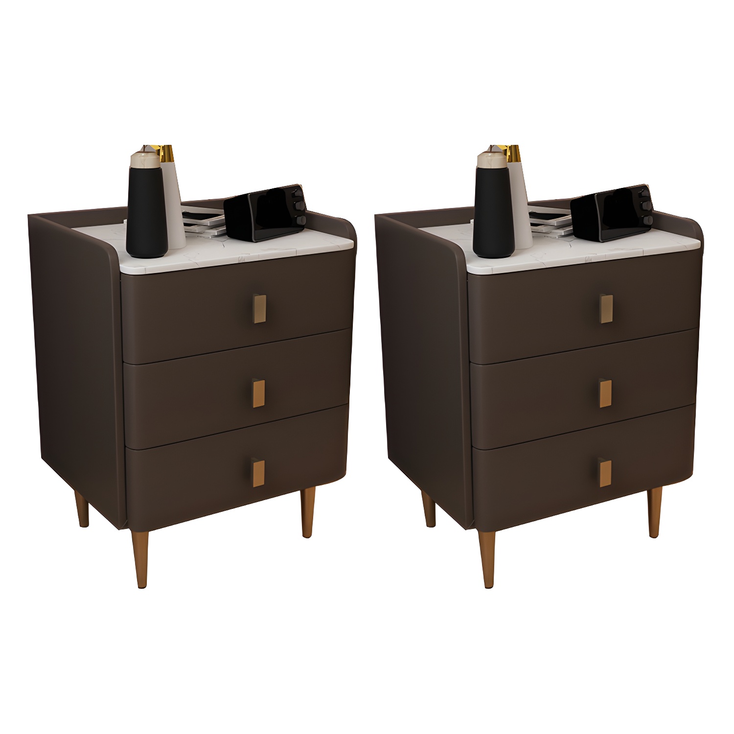 Glam Accent Table Nightstand | Ormau - image 29