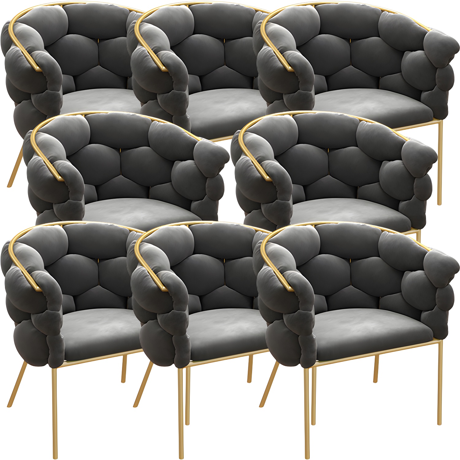 Glam Upholstered Dining Chair | Ormau - image 43