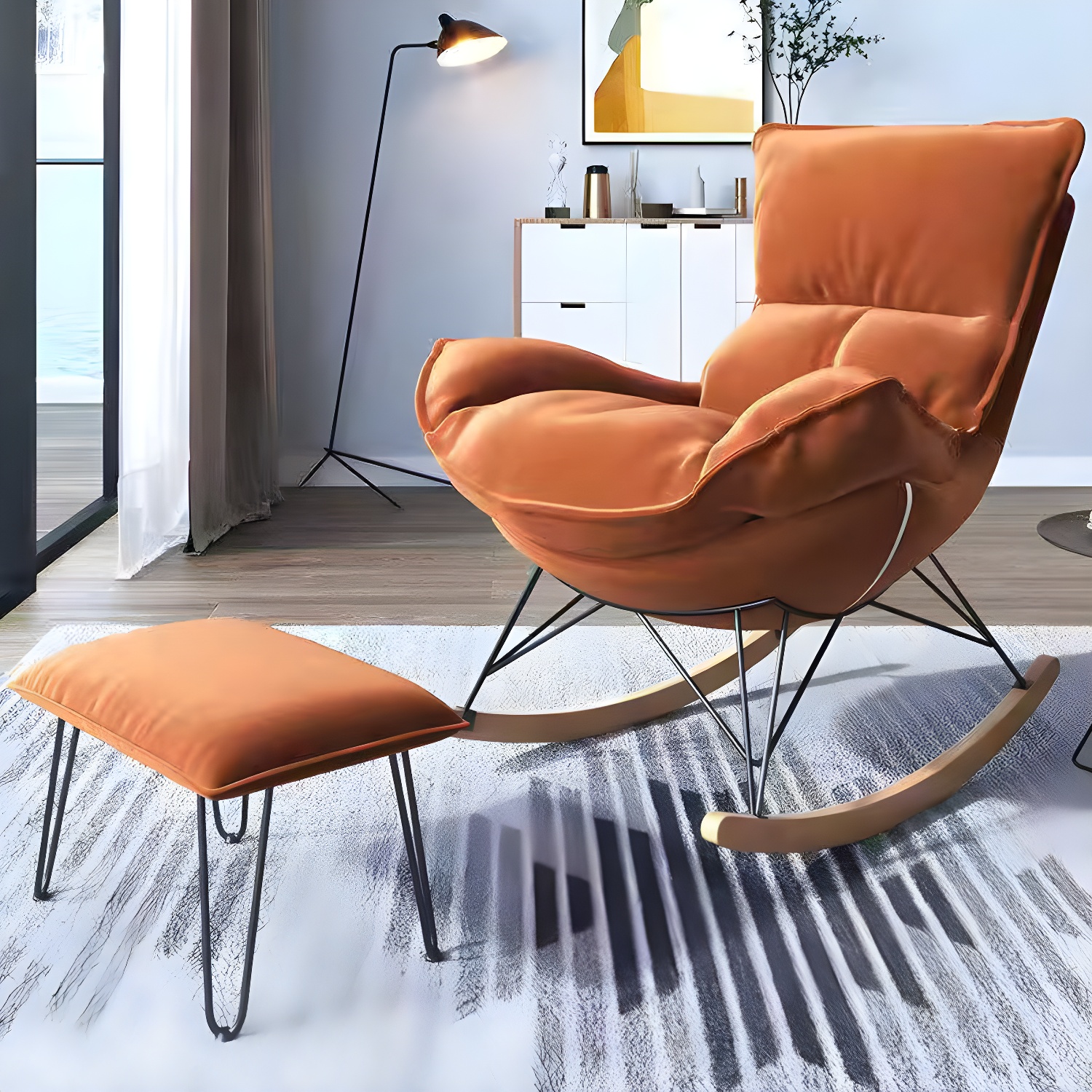 Wingback Rocker & Ottoman | Ormau - image 6
