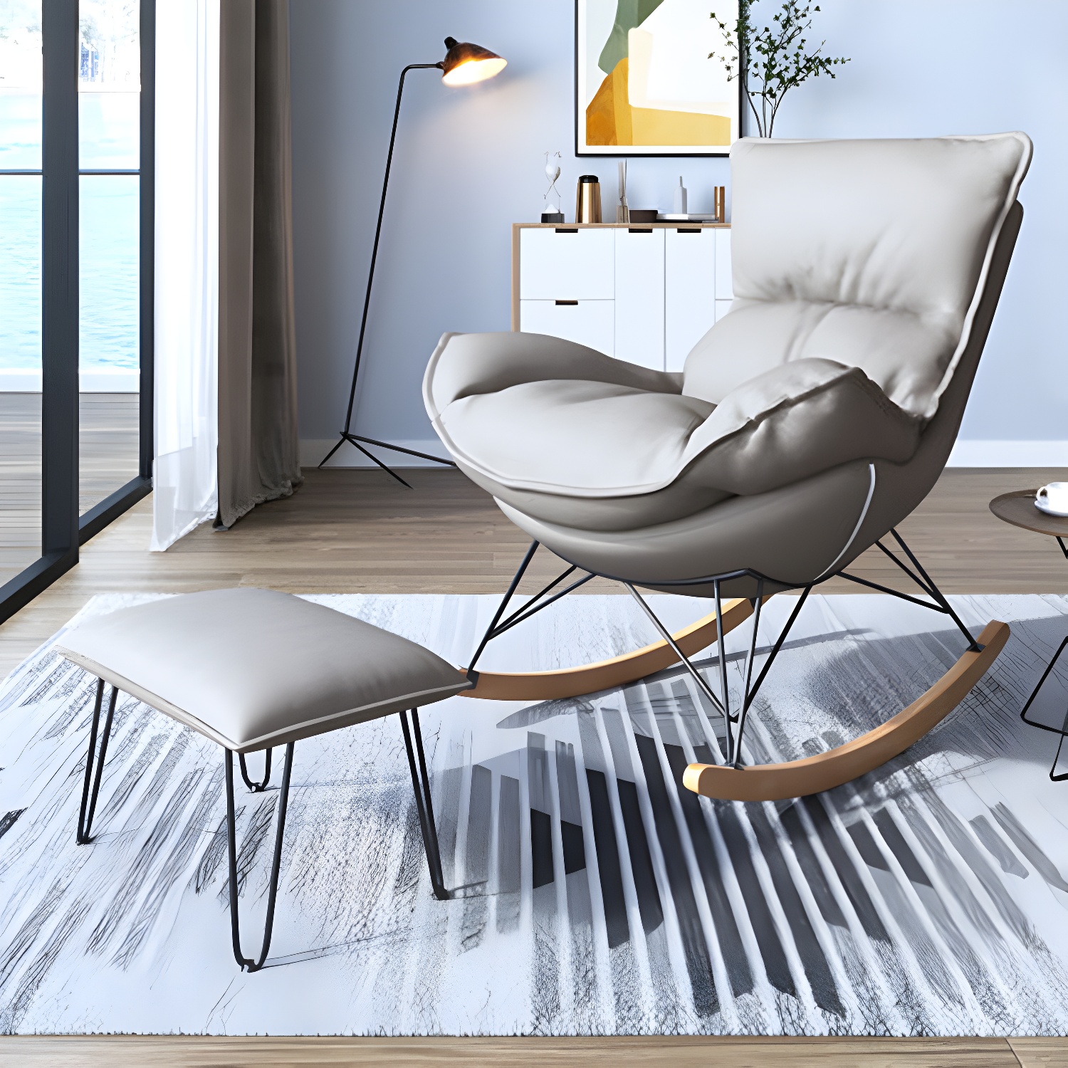 Wingback Rocker & Ottoman | Ormau - image 30