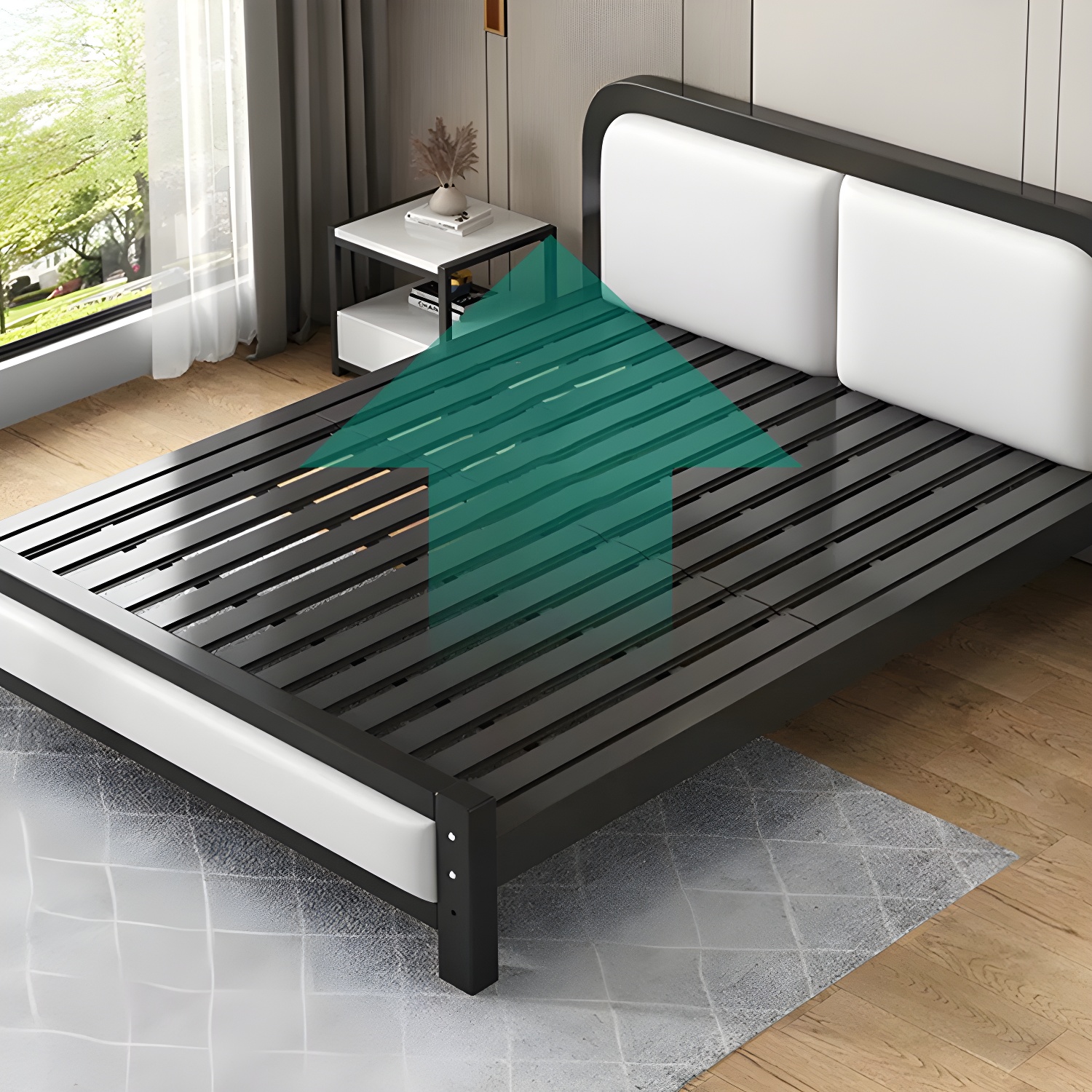 Modern Panel Bed | Ormau - image 8