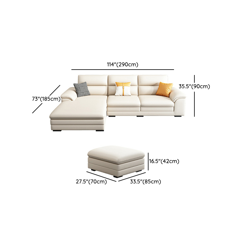 Modern White Sectional Sofa | Ormau - image 20