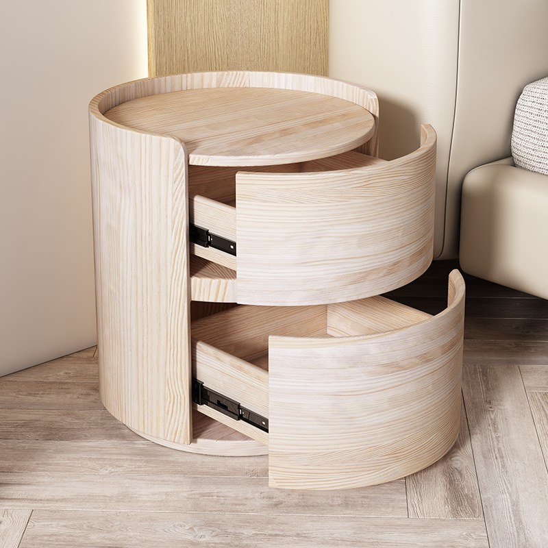 Round Scandinavian Nightstand | Ormau - image 12