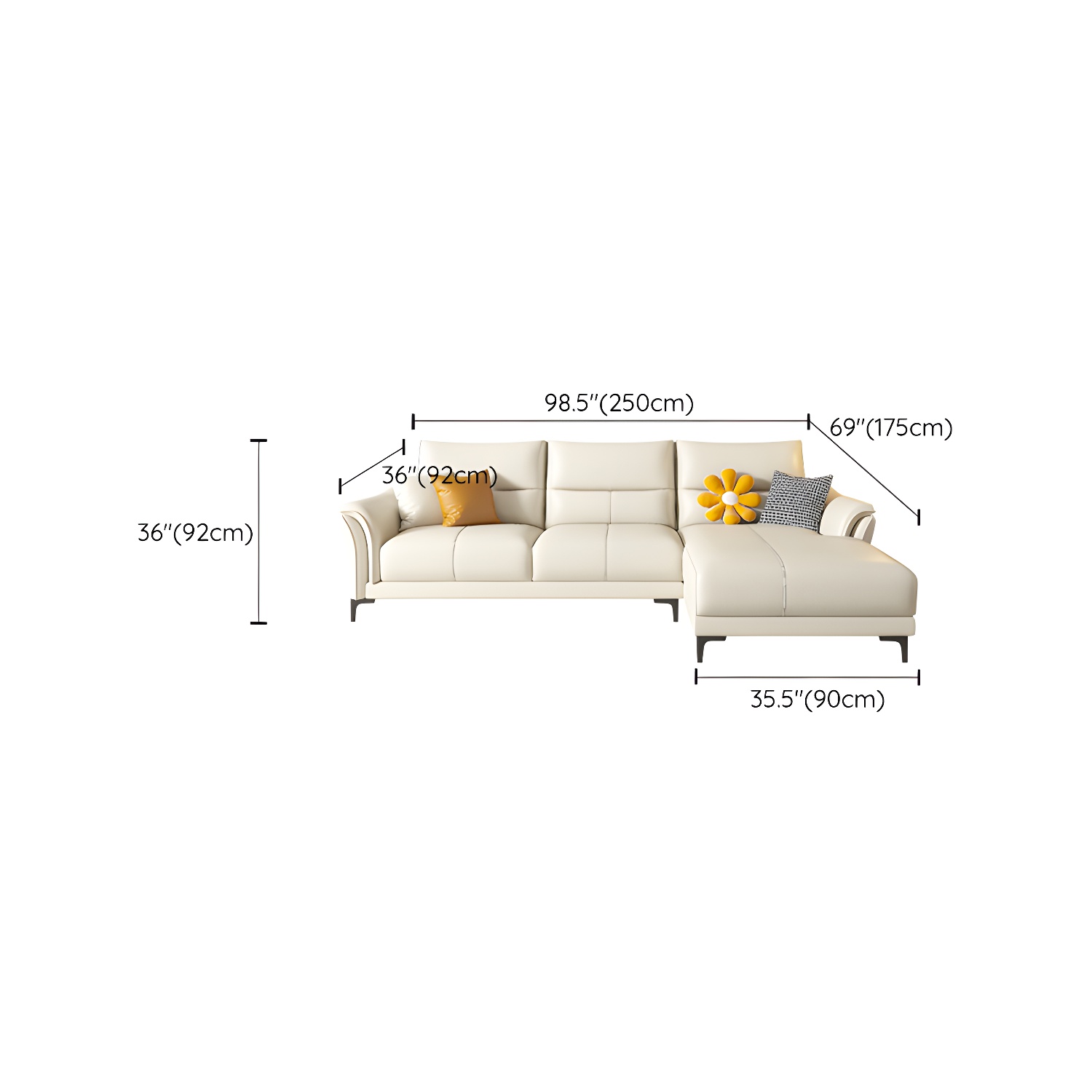 Contrast Sectional Sofa | Ormau - image 19