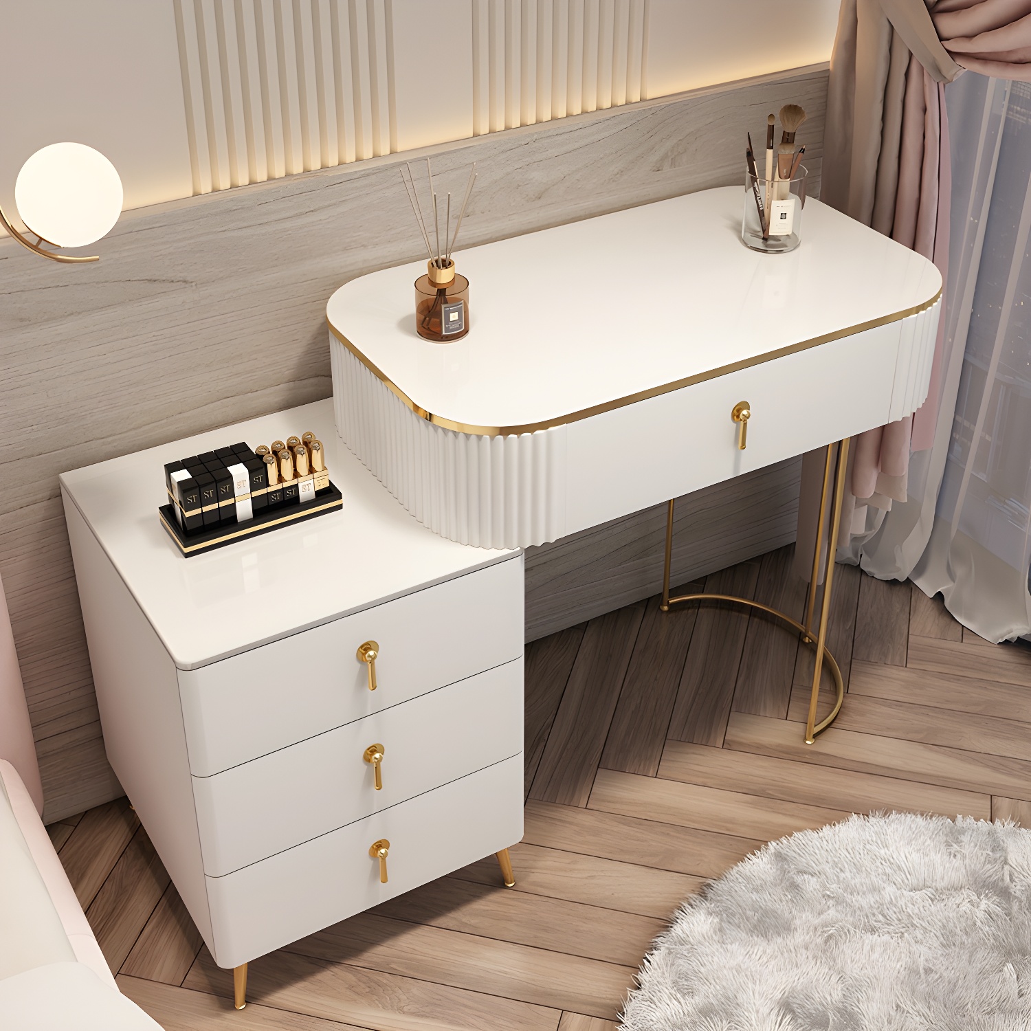 Mirrored Vanity Desk | Ormau - image 3