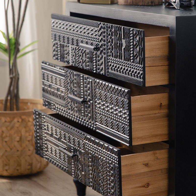Scored Wood Console Cabinet | Ormau - image 9
