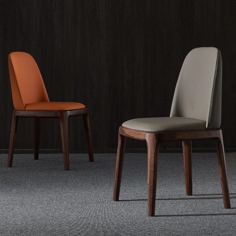 Leather & Wood Dining Chair | Ormau - image 9