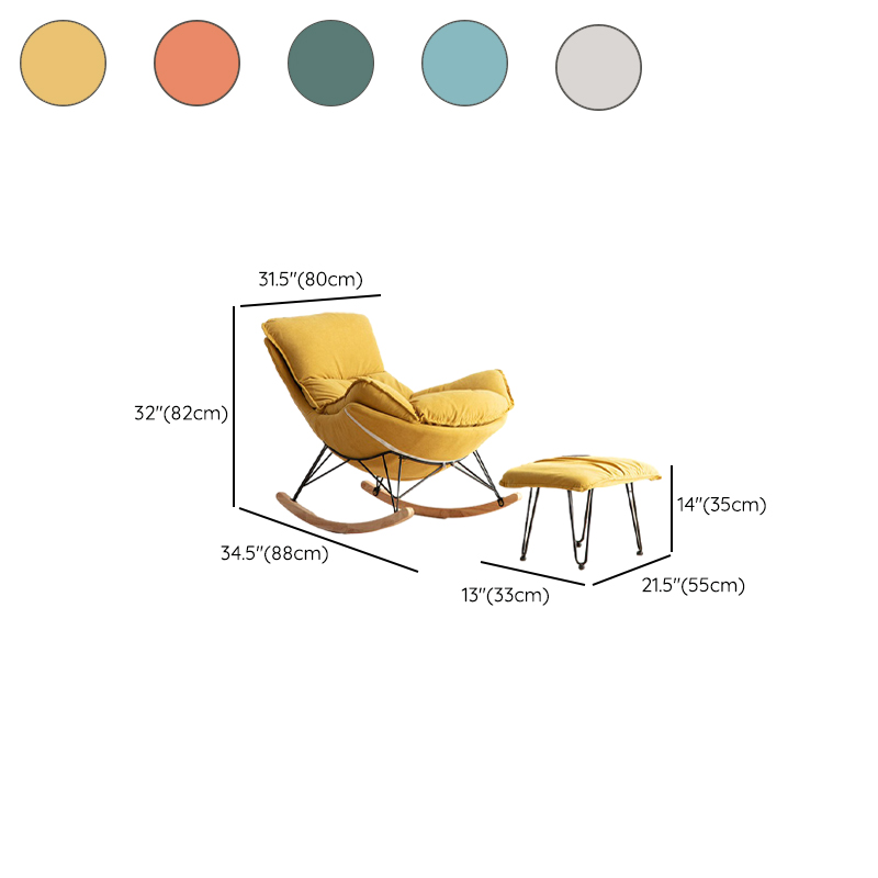 Upholstered Rocking Chair & Ottoman | Ormau - image 17