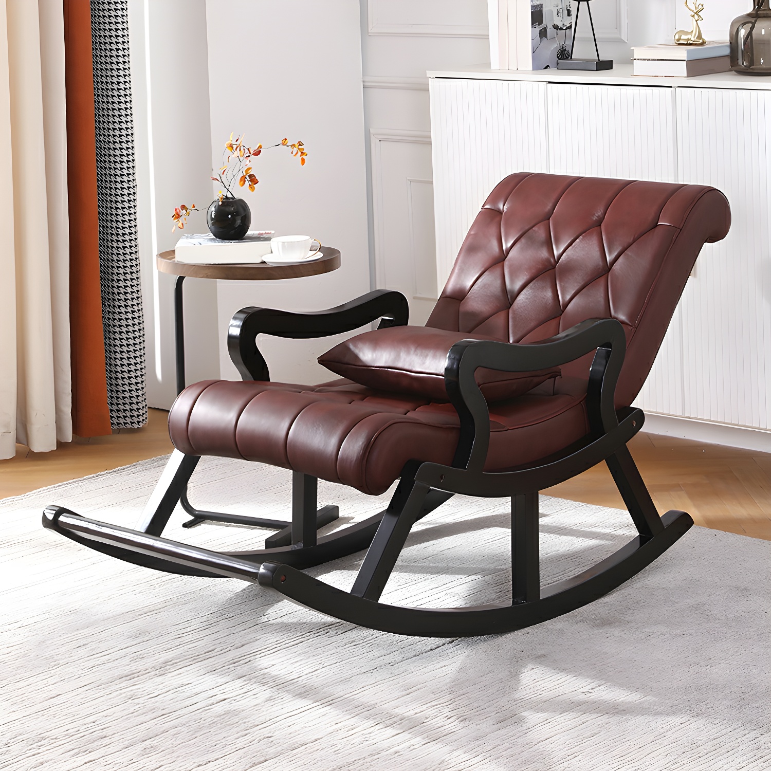 Tufted Rocking Accent Chair | Ormau - image 9