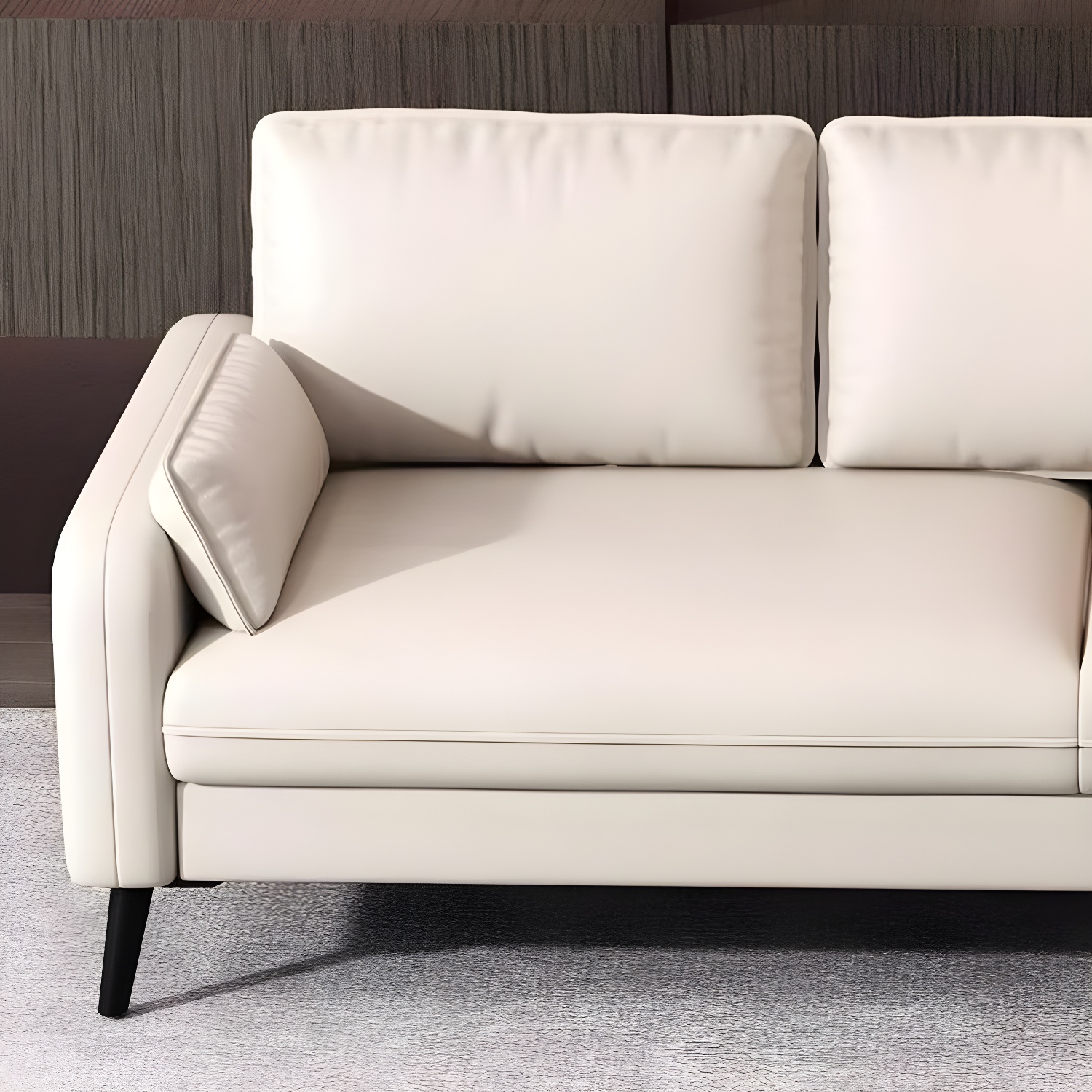 Modern Sofa with Bolster Pillows | Ormau - image 13