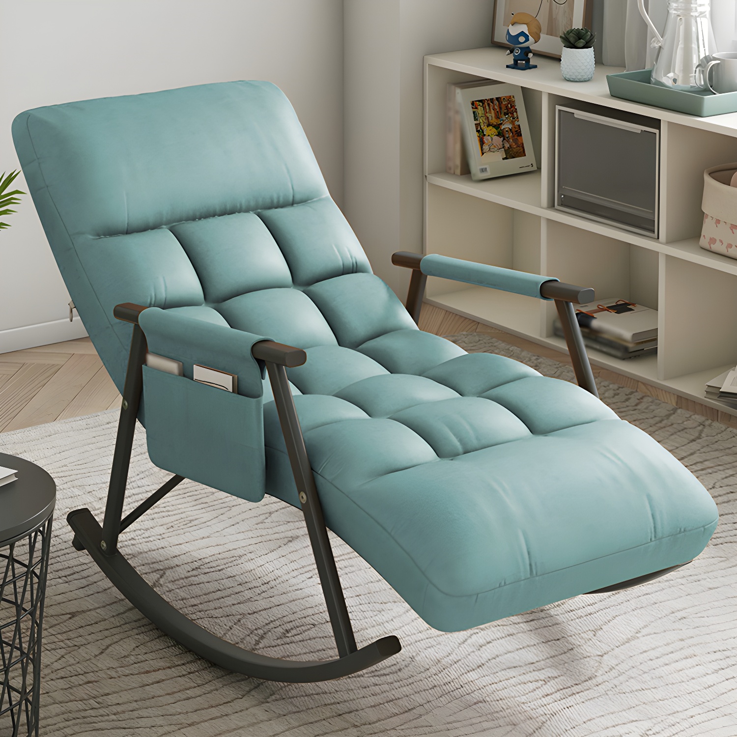 Faux Leather Rocking Chair | Ormau - image 4