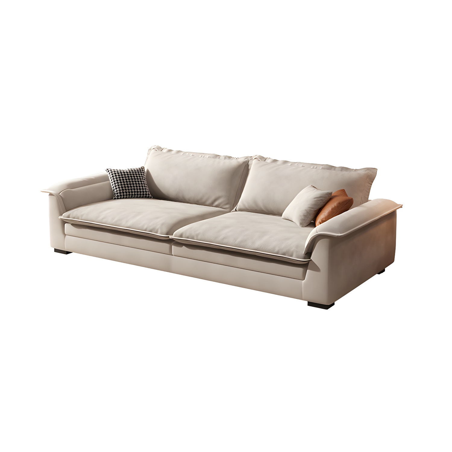 Contemporary Style Wood Frame Pillow Top Arm Sofa For Living Room - image 29