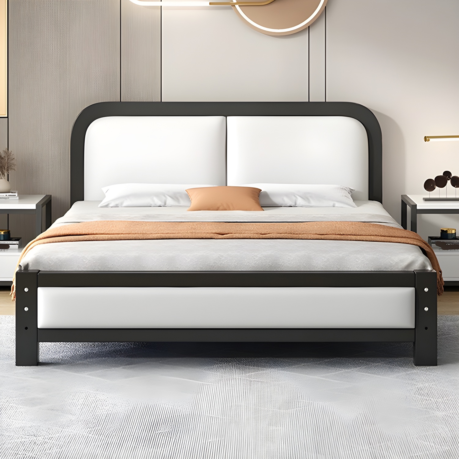 Modern Panel Bed | Ormau - image 1