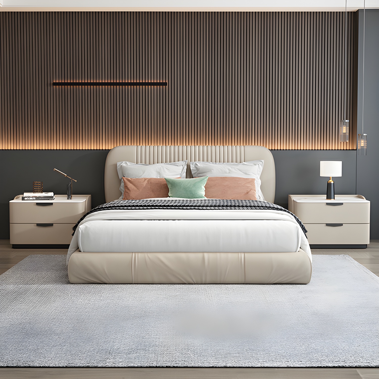 Modern Nightstand with Drawers | Ormau - image 8
