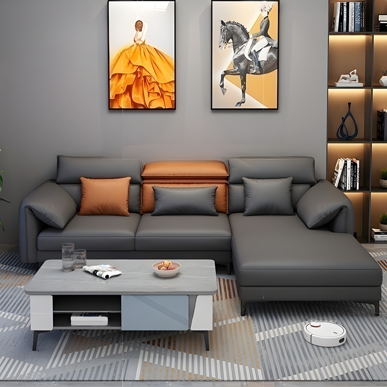 Modern Tech Cloth Sectional | Ormau - image 9