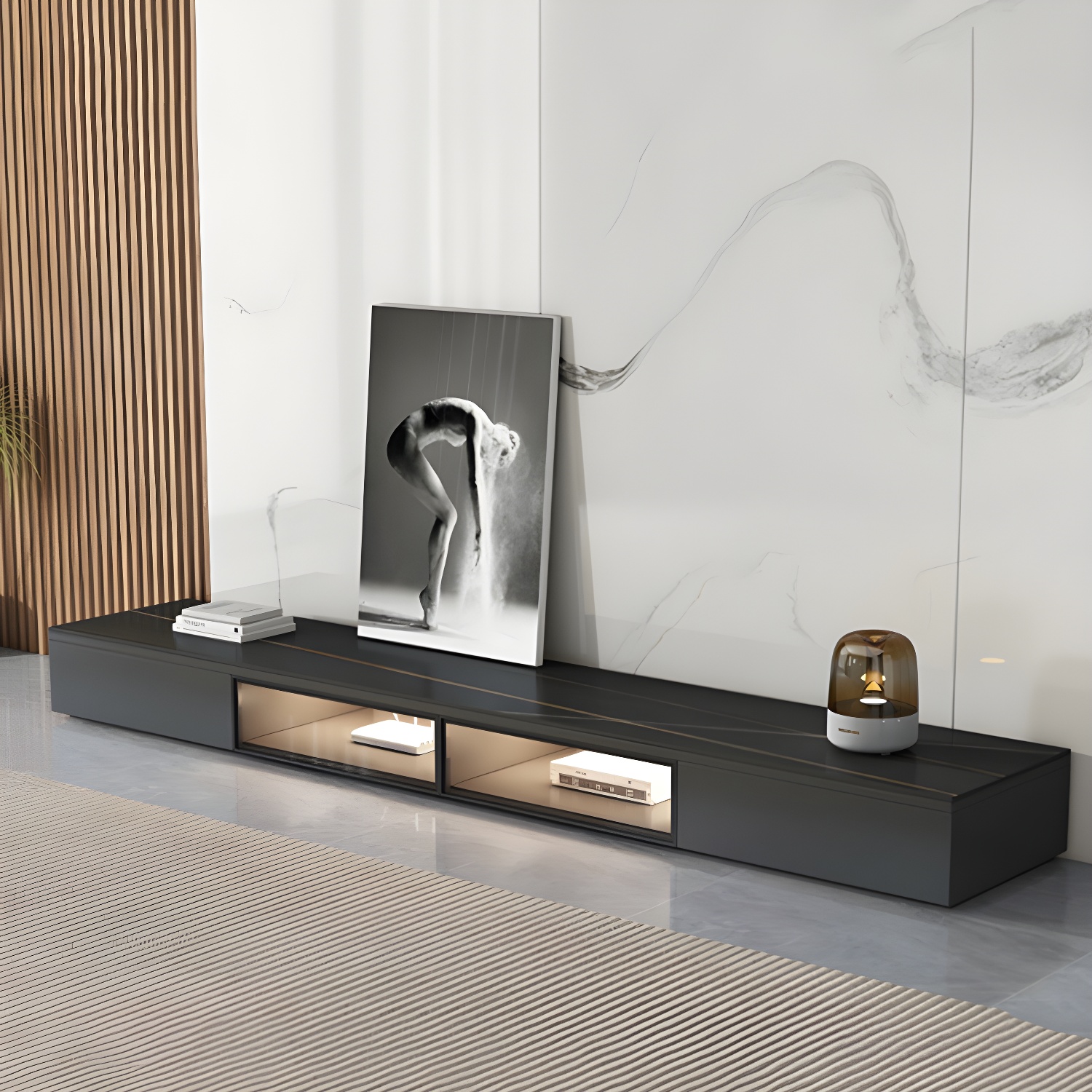 Black Low TV Stand | Ormau - image 4