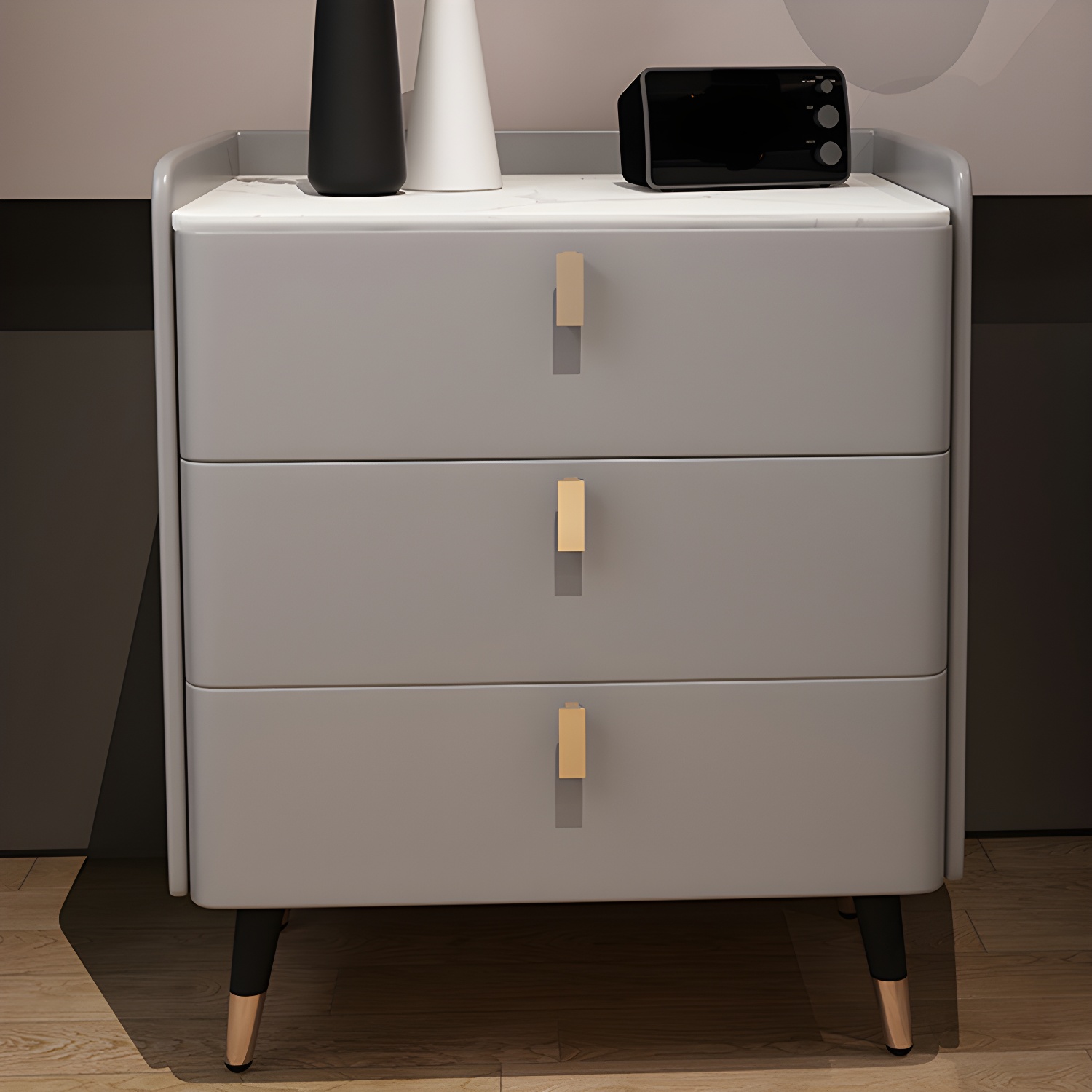 Glam Accent Table Nightstand | Ormau - image 11