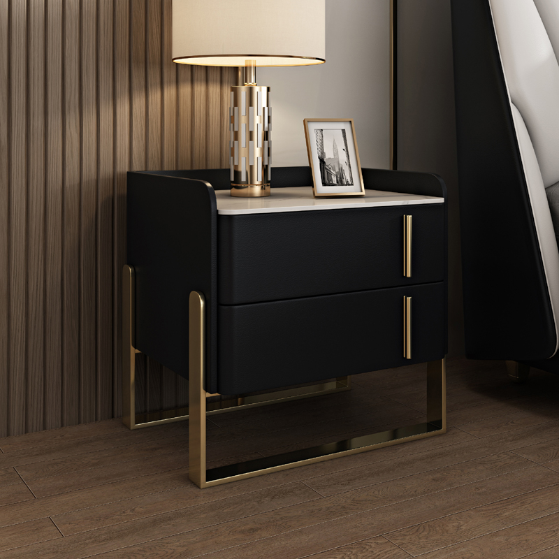 Drawer Nightstand with Stone Top | Ormau - image 24