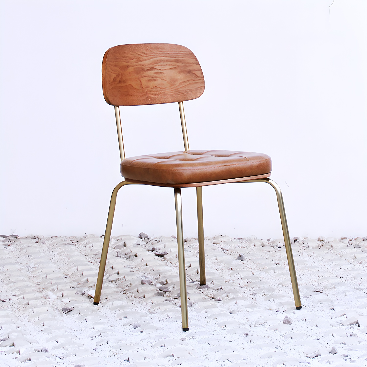 Industrial Leather Dining Chair | Ormau - image 3