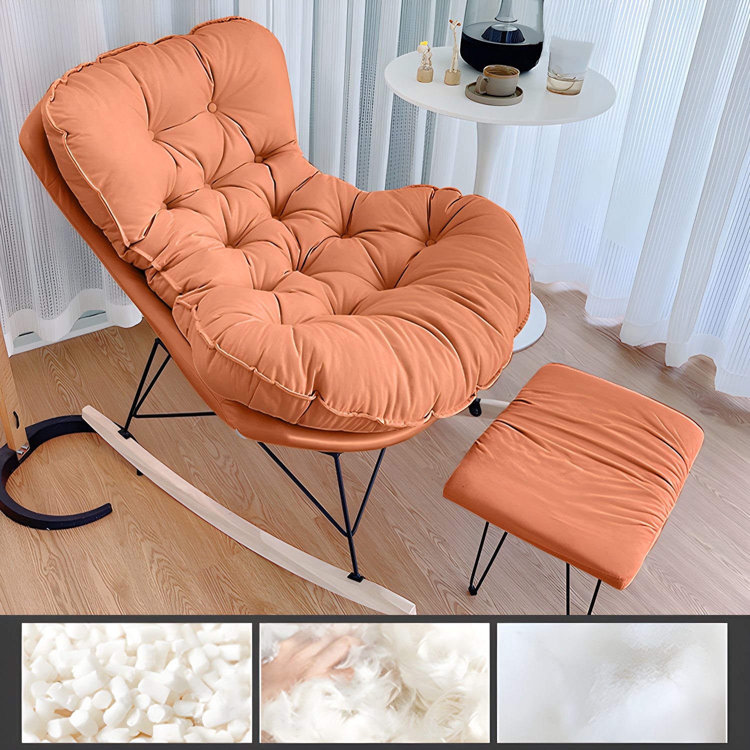 Tufted Rocking Chair | Ormau - image 31