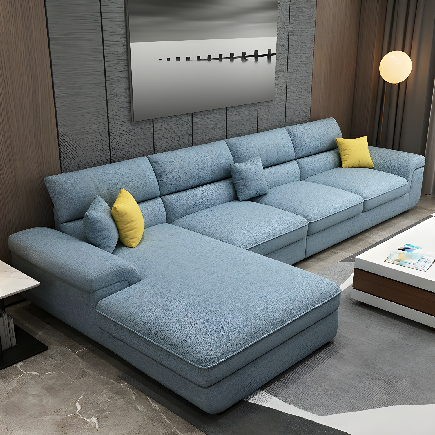 Modern Pillow Top Sectional Sofa | Ormau - image 5