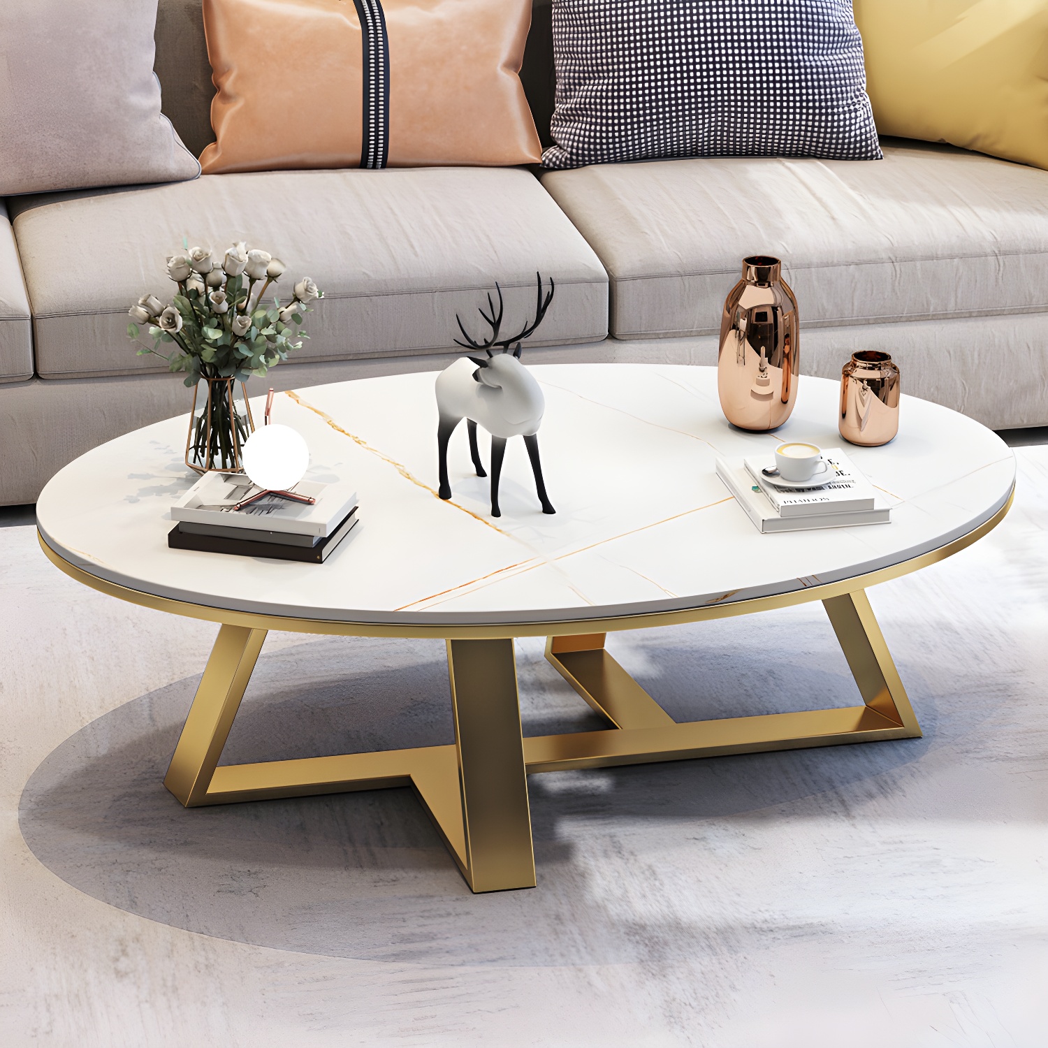 Slate Oval Coffee Table | Ormau - image 5