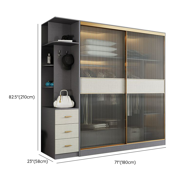 Modern Grey Wardrobe Armoire | Ormau - image 19