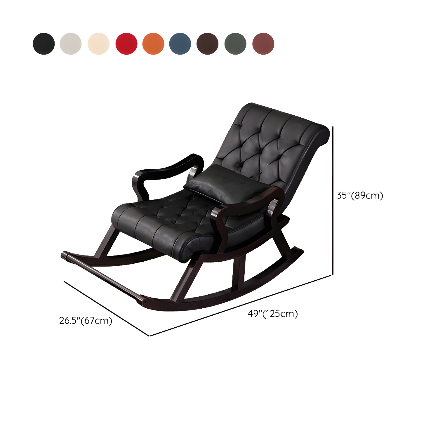 Tufted Rocking Accent Chair | Ormau - image 18