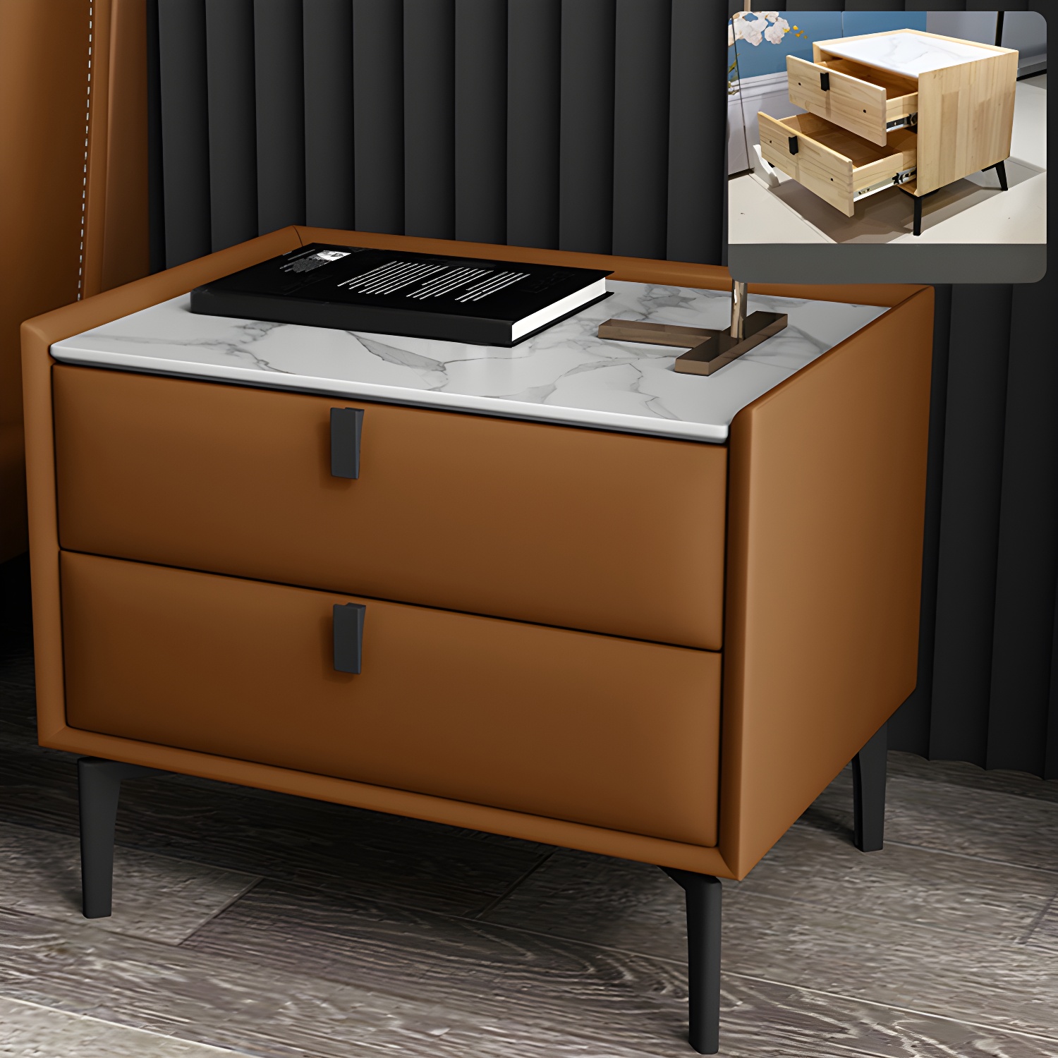 Solid Wood Nightstand | Ormau - image 27