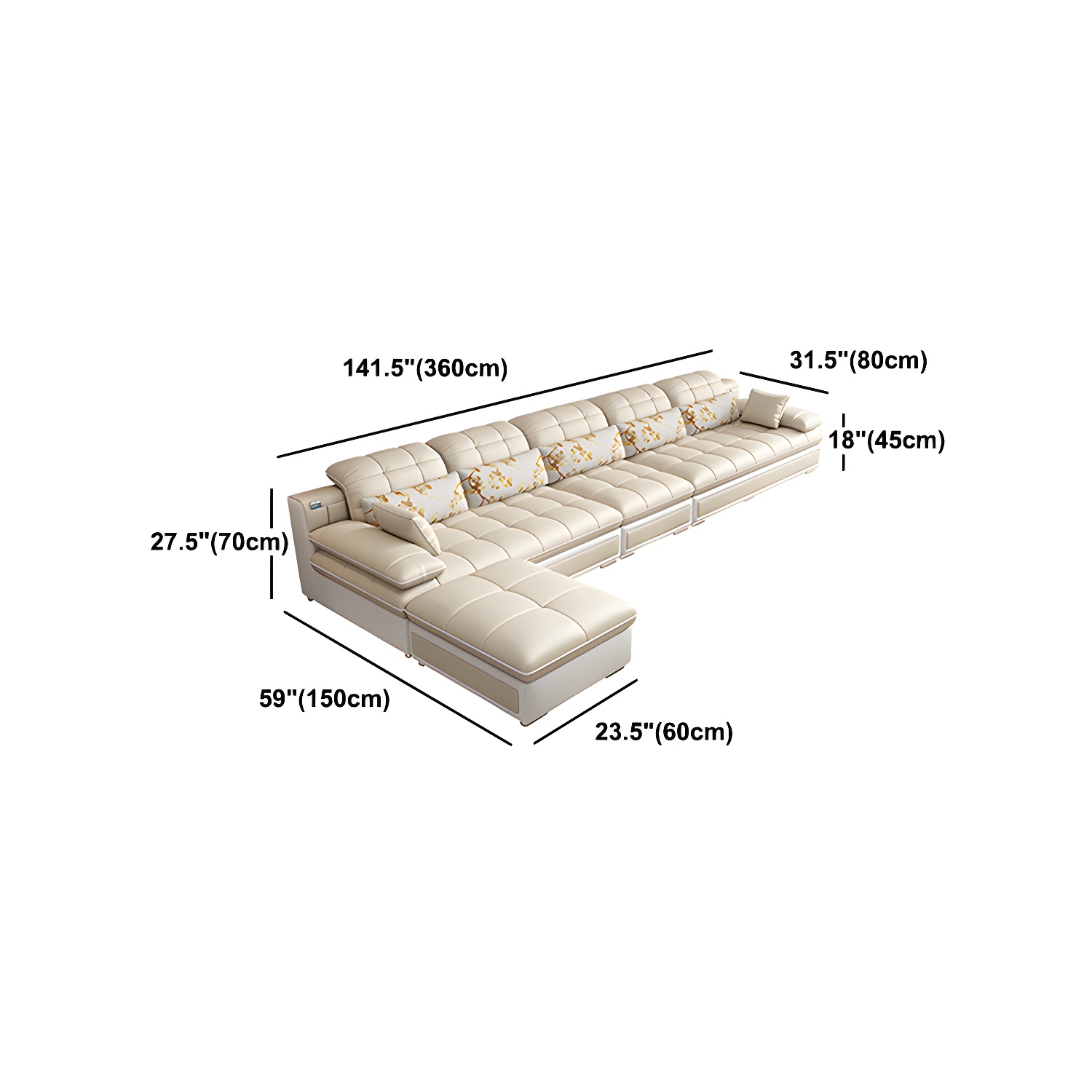 Pillow Top Sectional Sofa | Ormau - image 17