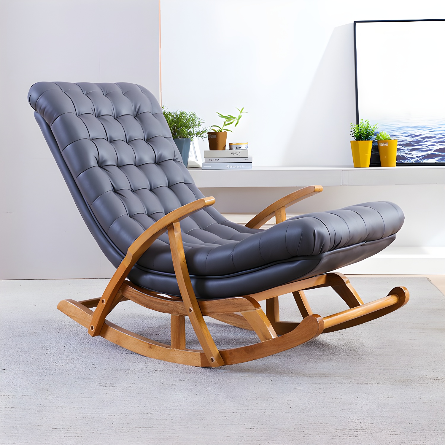 Upholstered Rocking Chair | Ormau - image 5