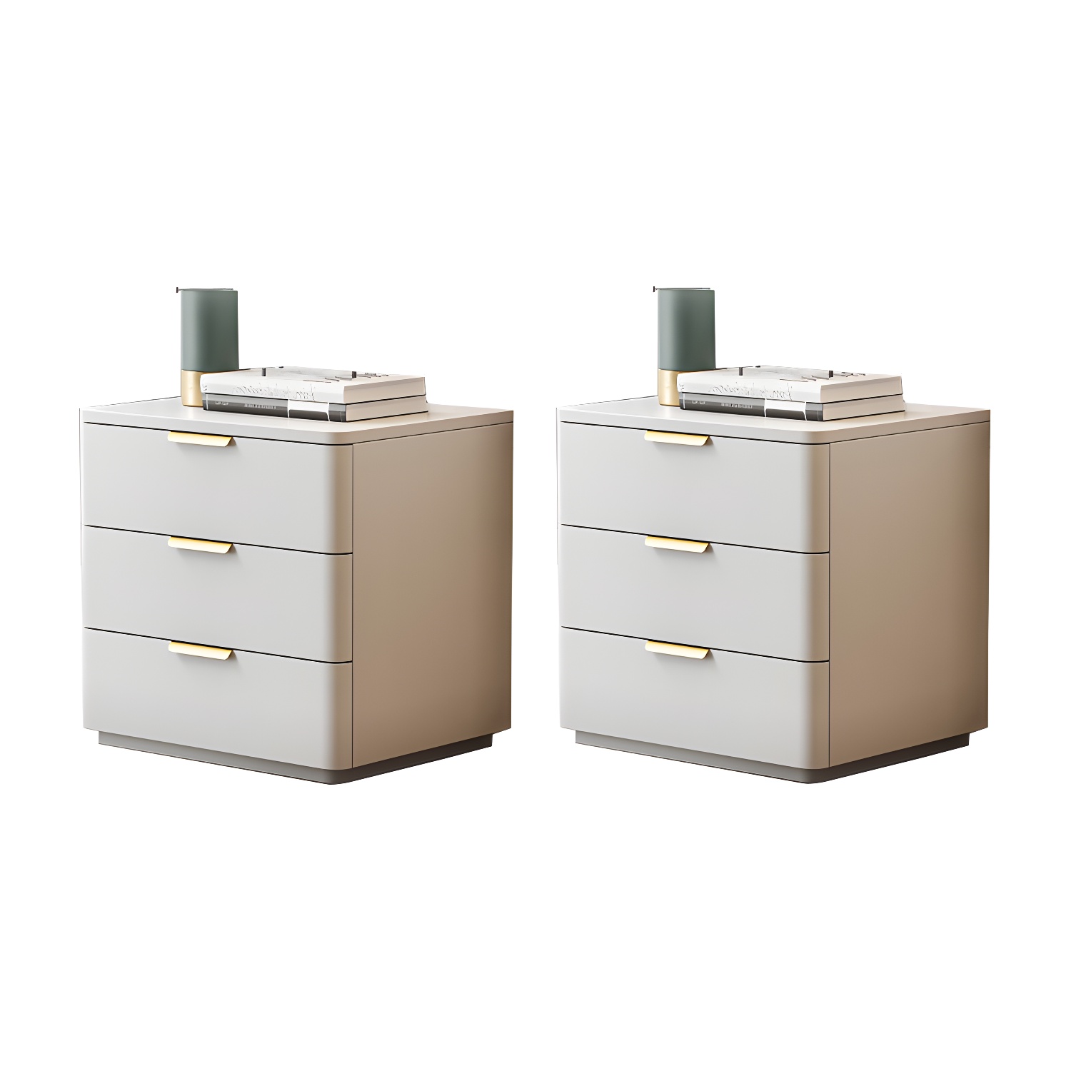 Leather Accent Nightstand | Ormau - image 22