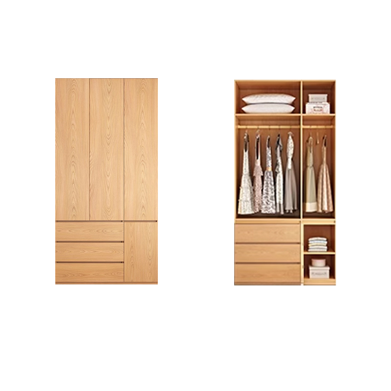 Natural Wood Almirah Wardrobe | Ormau - image 28