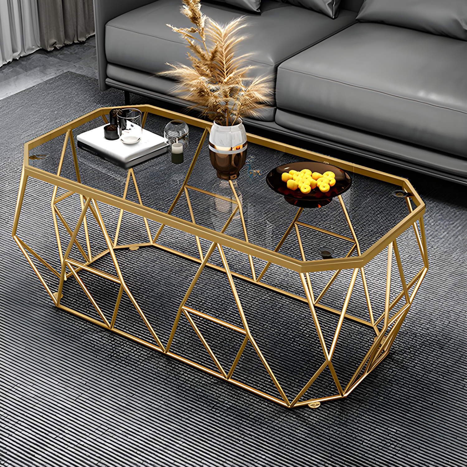 Octagon Glass Coffee Table | Ormau - image 4
