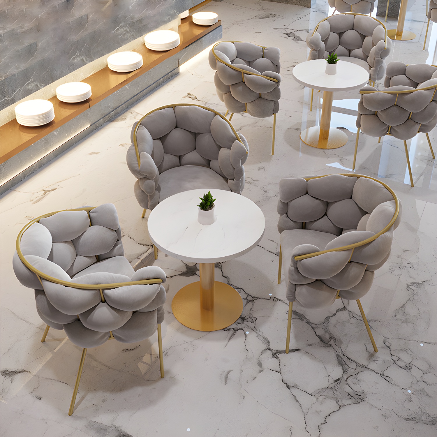 Glam Upholstered Dining Chair | Ormau - image 10