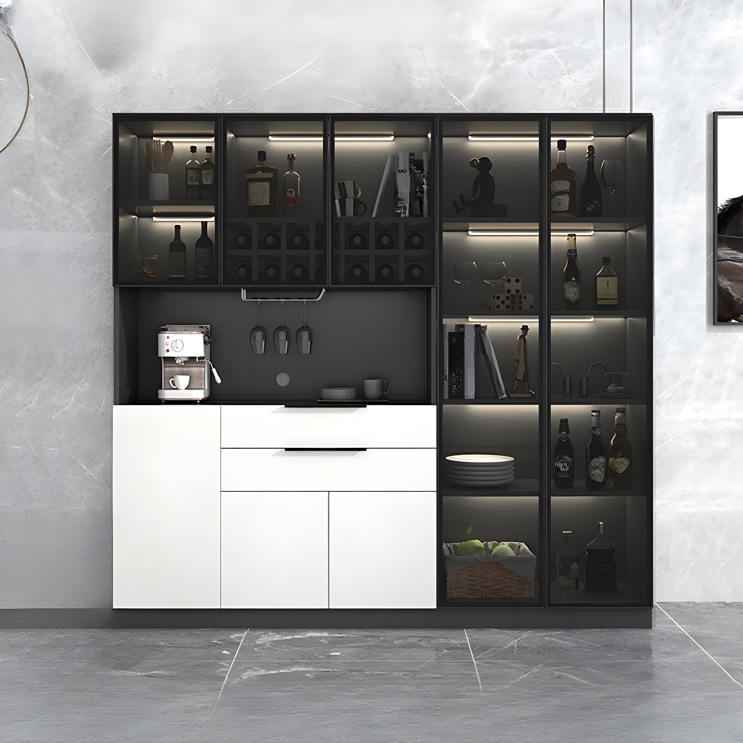 Elegant Glass Door Sideboard | Ormau - image 21