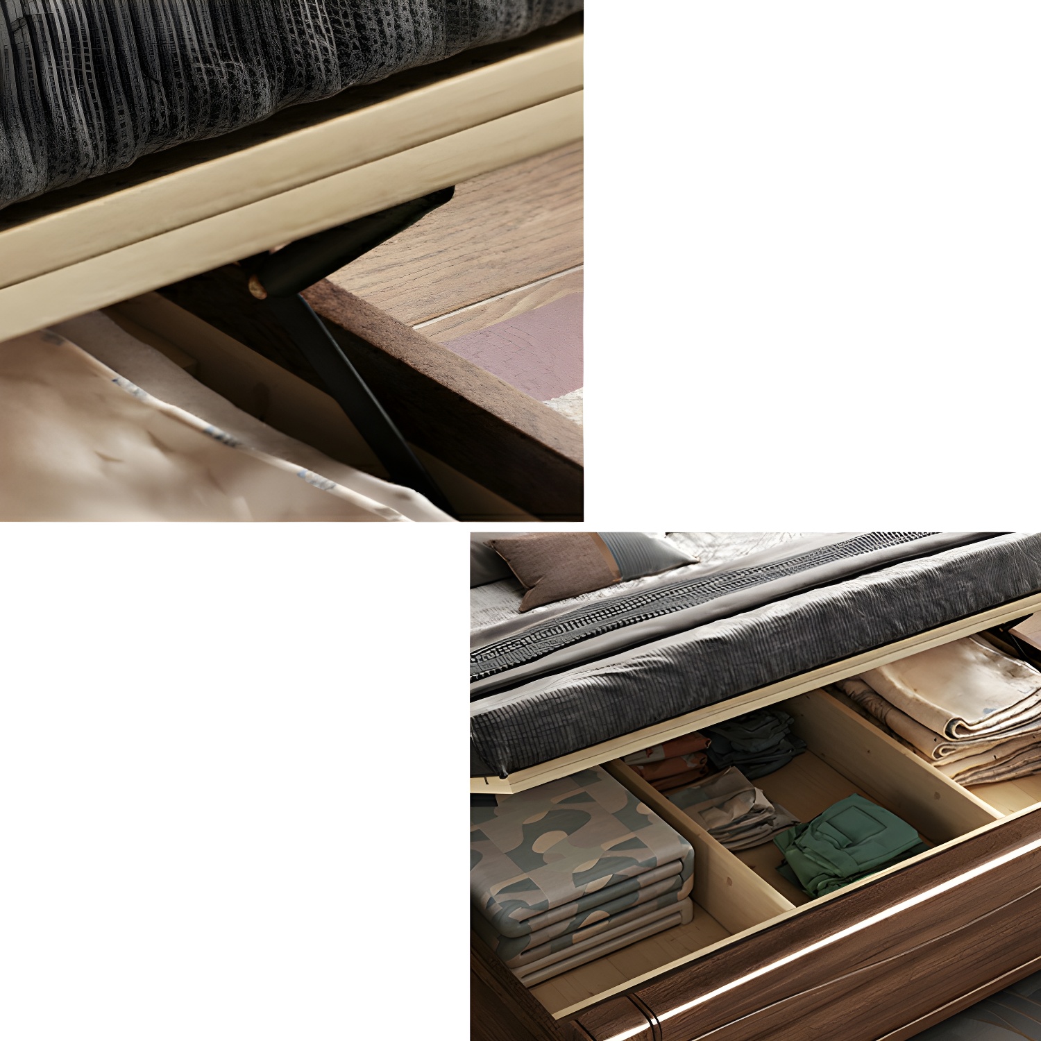 Walnut Upholstered Bed | Ormau - image 8