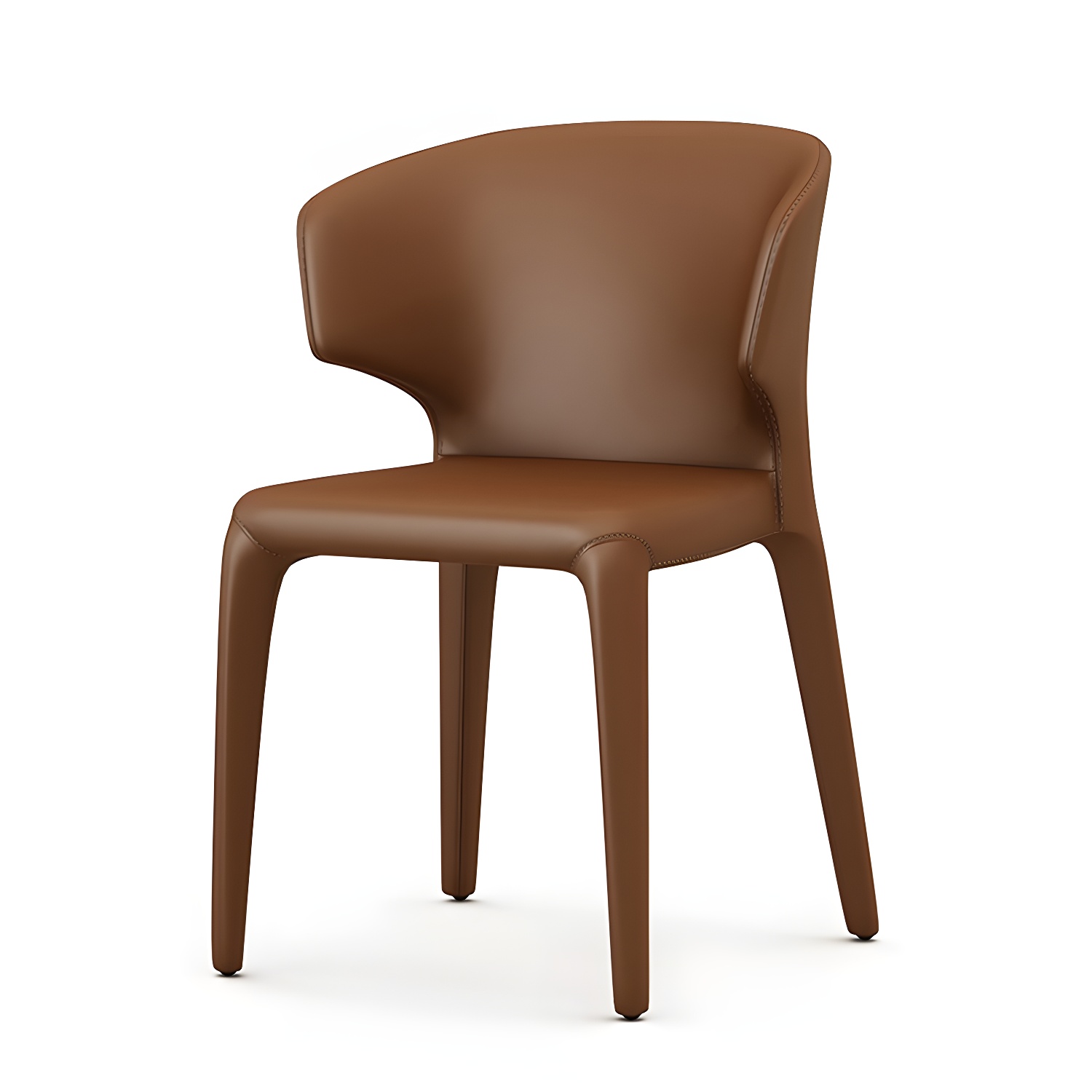Wingback Leather Dining Chair | Ormau - image 3