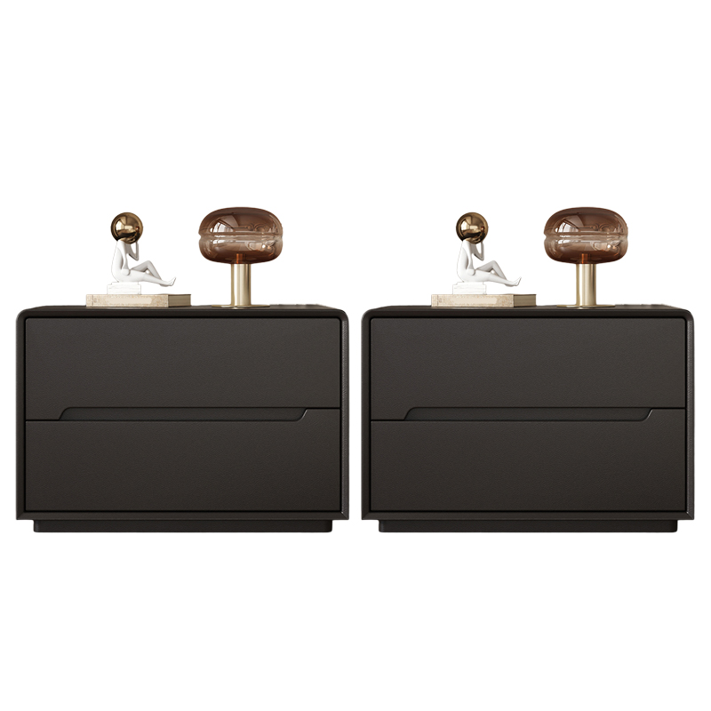 Modern Faux Leather Nightstand | Ormau - image 21