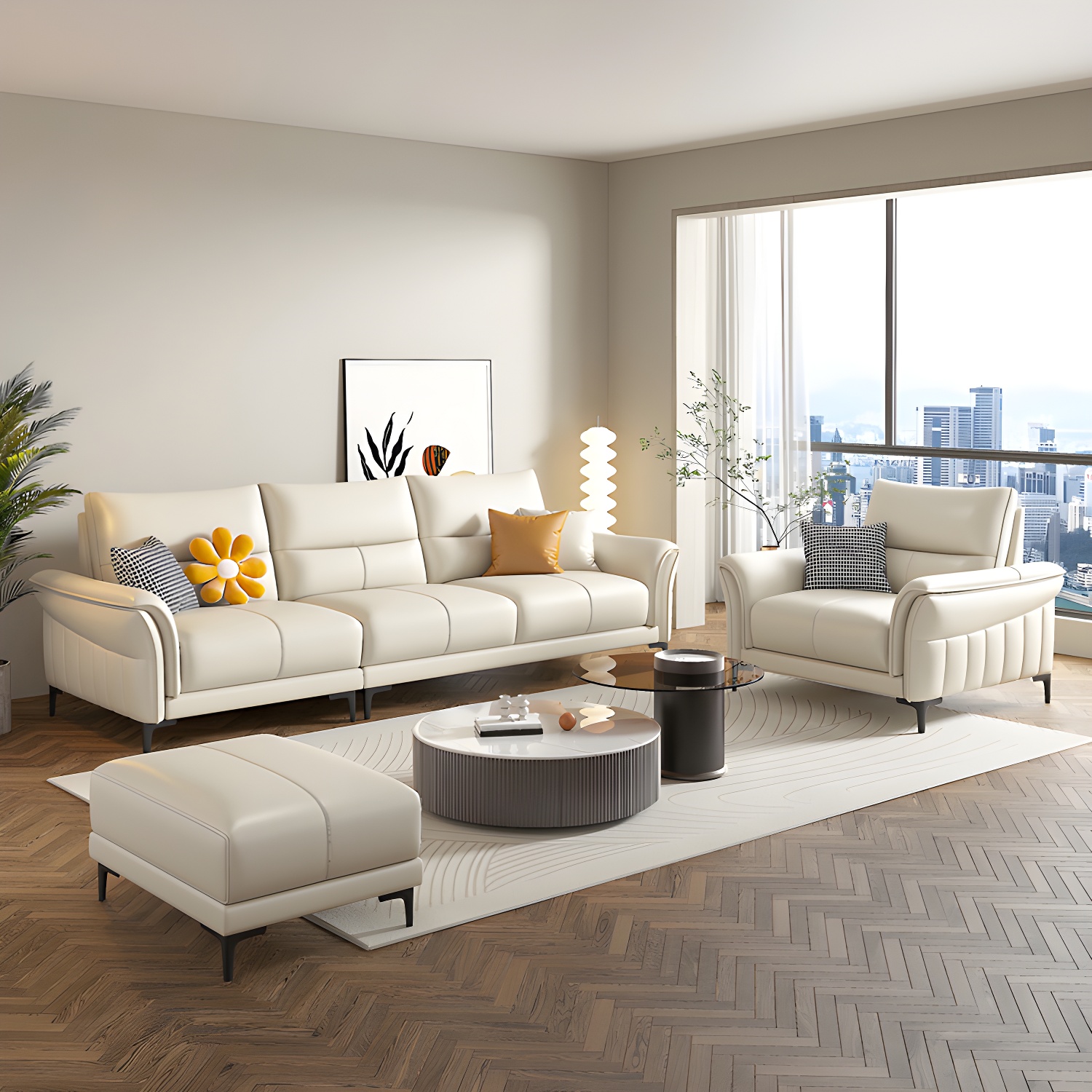 Contrast Sectional Sofa | Ormau - image 4