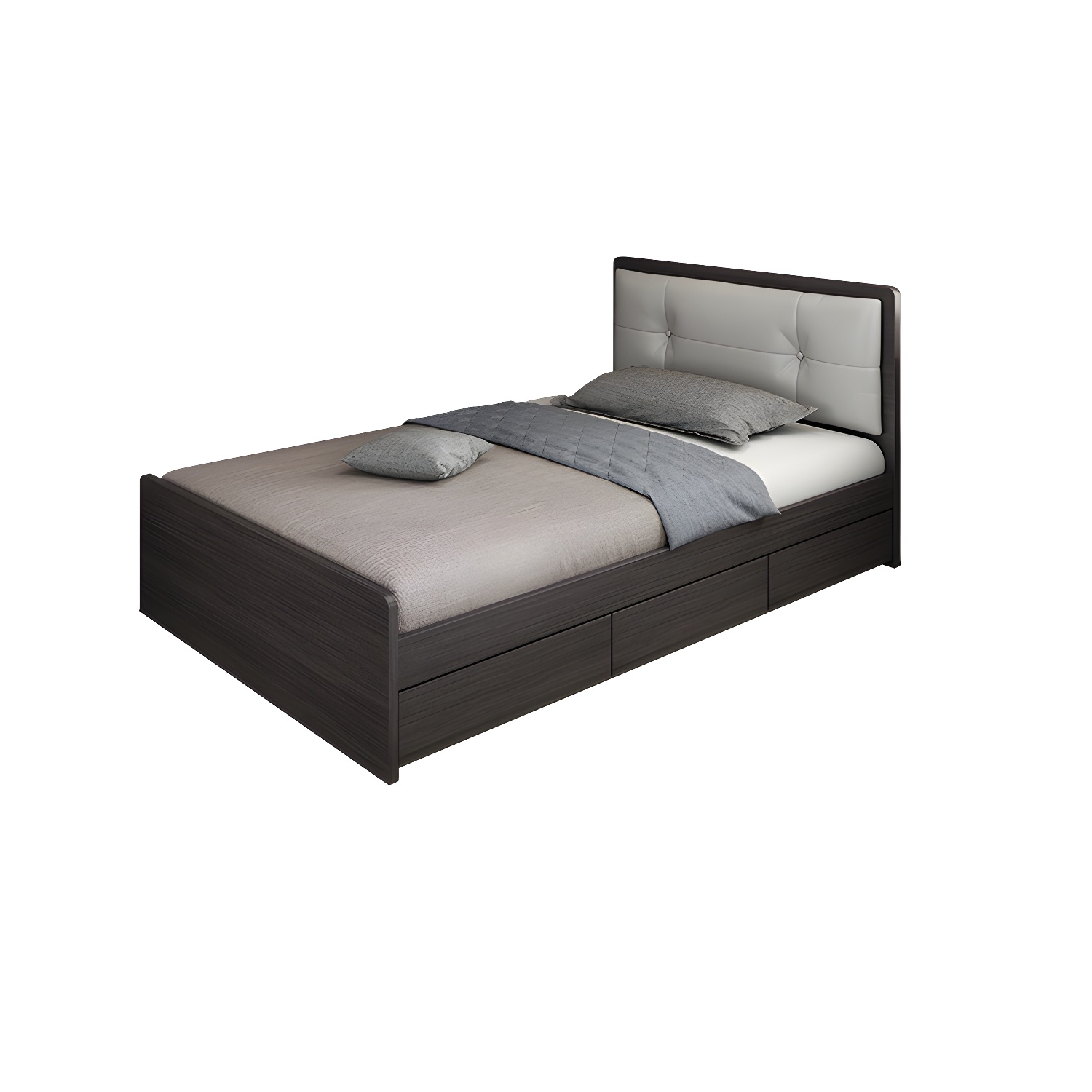 Upholstered Low Profile Bed | Ormau - image 2