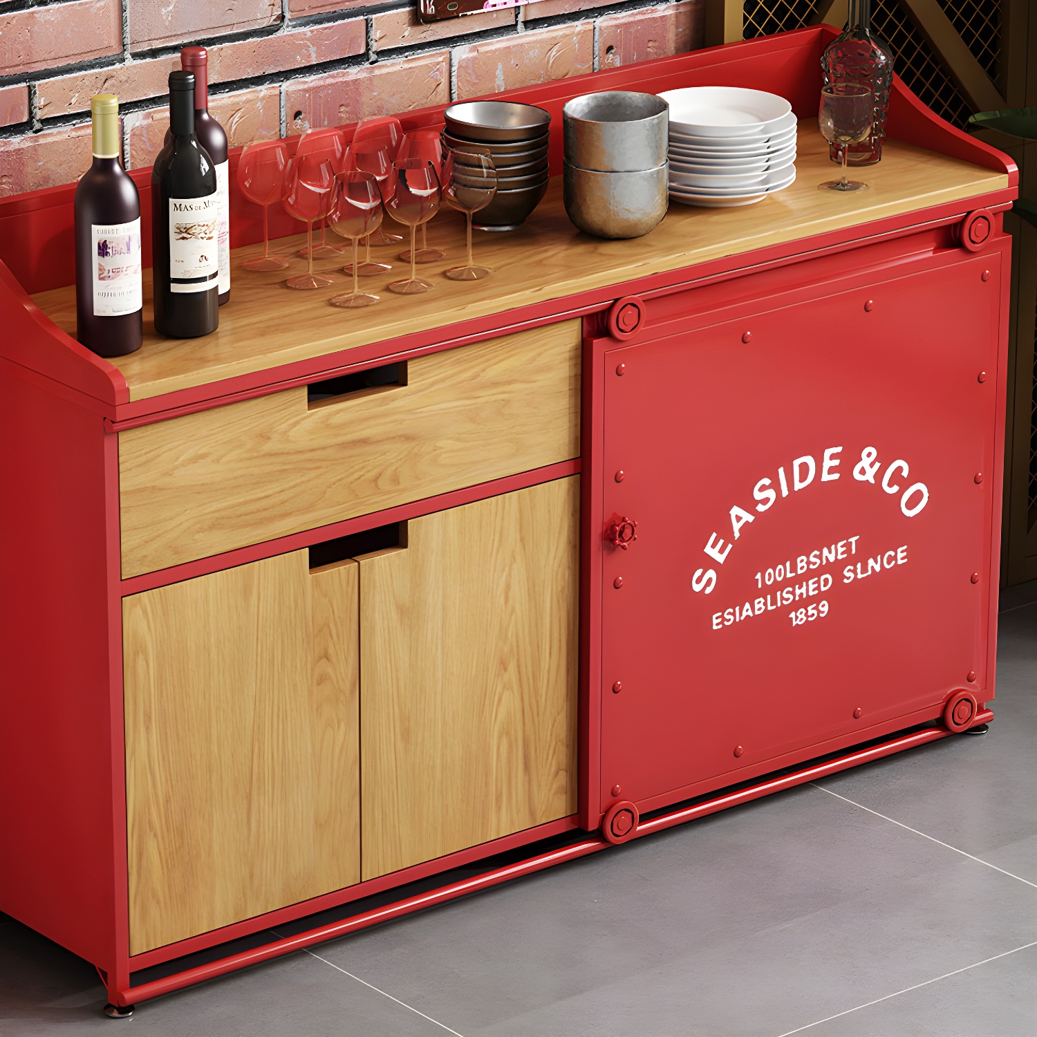 Metal & Wood Sideboard | Ormau - image 8