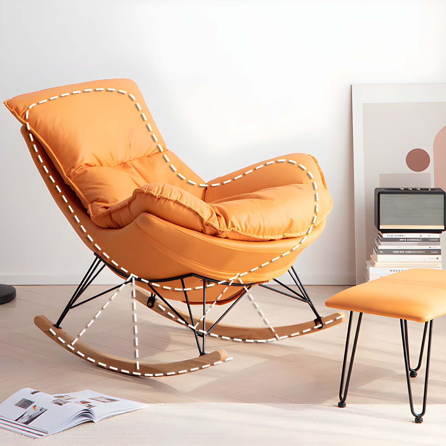 Glider Rocker & Ottoman Set | Ormau - image 11